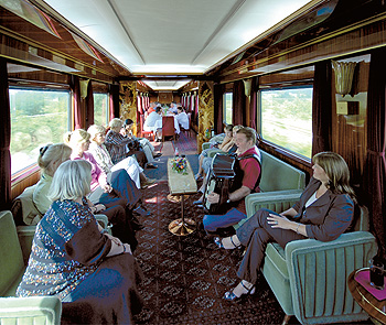 Interior of the “Blue Train”